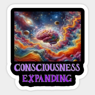 Consciousness expanding Sticker